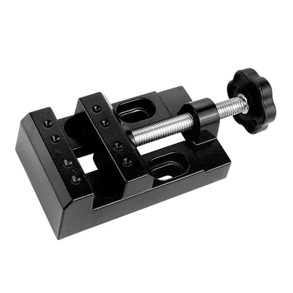 Compact Parallel Workshop Clamp for Engraving, Drilling & Sculpture with 8-Hole Secure Fixation Design