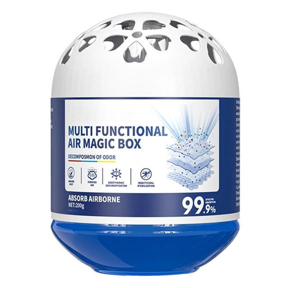 Compact Passive Air Purifier Box, Power-Free Activated Carbon Air Freshener for Home, Office, Bedroom