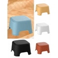 thumbnail image 1 of Compact Plastic Step Stool - Anti-Slip Bathroom Stool Stackable Kitchen Helper Step Ladder Space Saving Utility Stool s Safe(Blue), 1 of 7