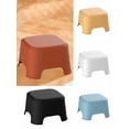 thumbnail image 1 of Compact Plastic Step Stool - Anti-Slip Bathroom Stool Stackable Kitchen Helper Step Ladder Space Saving Utility Stool s Safe(Red), 1 of 7