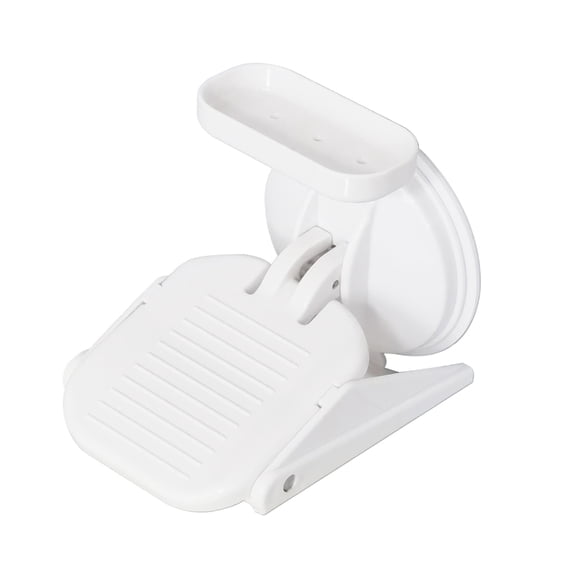 Compact Pliable Shower Stool for Elderly Assist with Storage Easy Stick Installation Not Slip Face