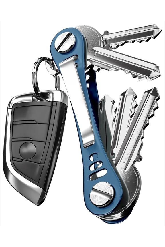 Compact Pocket Key Holder, Metal Key Bar Organizer Holds Up To 14 Keys