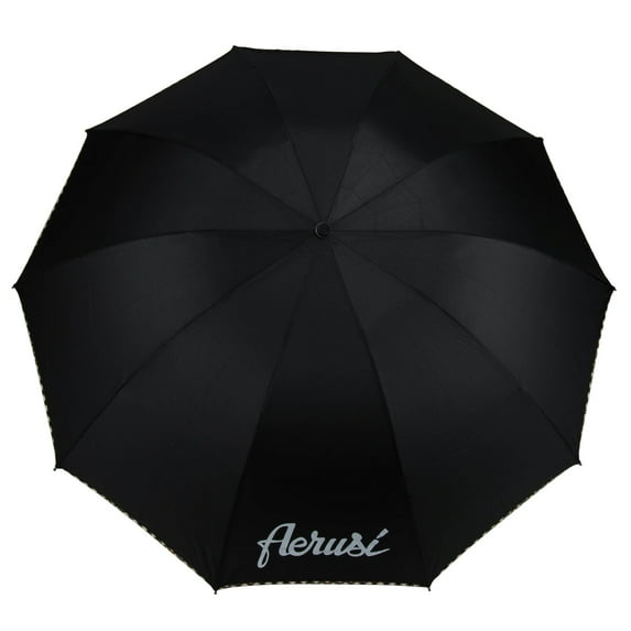 Compact Portable 10-Rib Black UV protected Travel Umbrella
