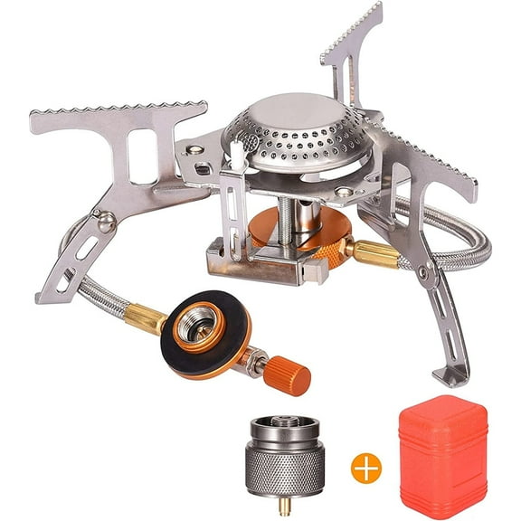 Jahy2Tech Compact Portable Backpack Camping Stove with Durable Stainless Steel Material for Outdoor Adventures