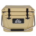thumbnail image 1 of Compact Portable Cooler for Beach and Boating, 20 Quart Khaki Hard Shell Ice Chest, Keeps Ice Up to 5 Days, Holds 30+ Cans, Fits Under Truck Seats for Work, BBQ, Hard Shell Cooler for Camping, 1 of 9