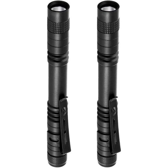 Compact Portable Design Mini Pen Flashlight, Aircraft Aluminum Body Scratch-  Lens for Hunting Cycling, Compatible with 2*AAA Batteries, Lightweight Portable with Easy