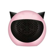 Compact Portable Desktop Heater with 600W Power and Overheat Protection, Ideal for Home Office Bedroom Bathroom Use, Fast Heating Ceramic Fan with Safe Tip-Over Switch
