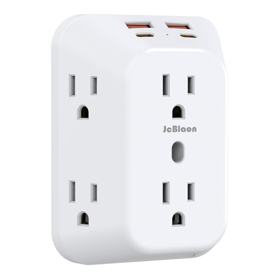 Compact & Portable Multi-Plug Wall Socket Separator Adapter, 3-Sided ...