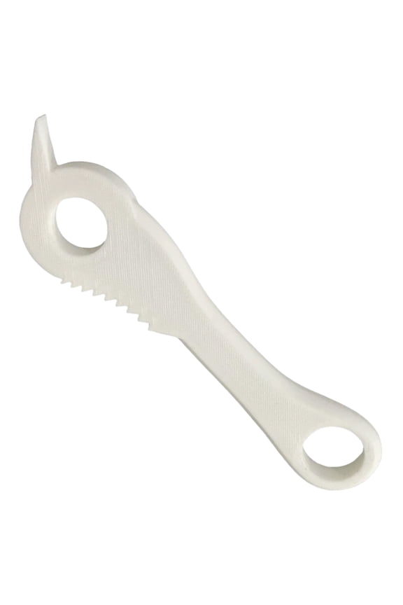 Compact Portable Bottle Opener Tab Lifter For Easy Opening Kitchen Gadget Keychain Pocket Tool (White)