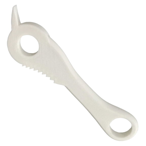 Compact Portable Pocket Can Tab Lifter And Bottle Opener Keychain Tool For Easy Opening Of Soda Cans And Beer Bottles Friendly Kitchen Gadget (White)