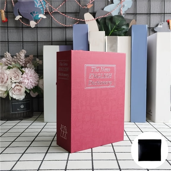 Compact Portable Security Storage Box for Home, Travel, and Student Accommodation | Ideal for Safeguarding Cash, Jewelry, Watches, and Other Personal Valuables, Discreet Book-Theft Prevention Design