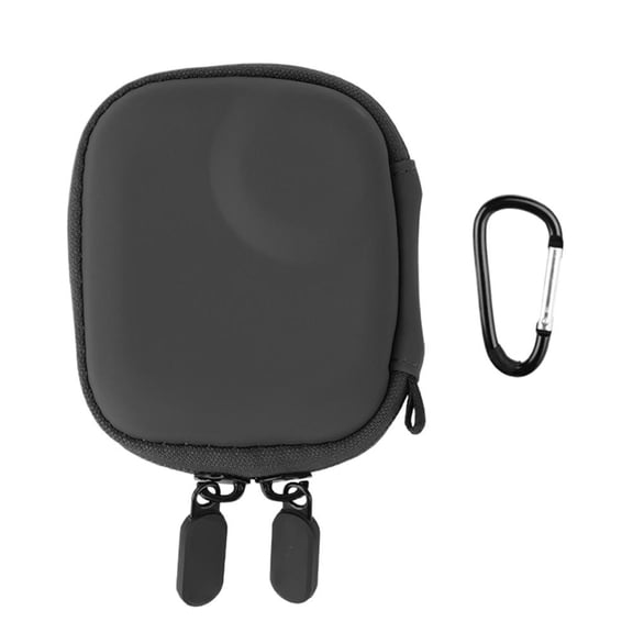 Compact Protective Case for Osmo Nano Waterproof Hard Shell Carrying Case with Organized Compartments, Mesh Pocket & Carabiner Portable Storage Bag for Camera, Lens, Cables & Accessories