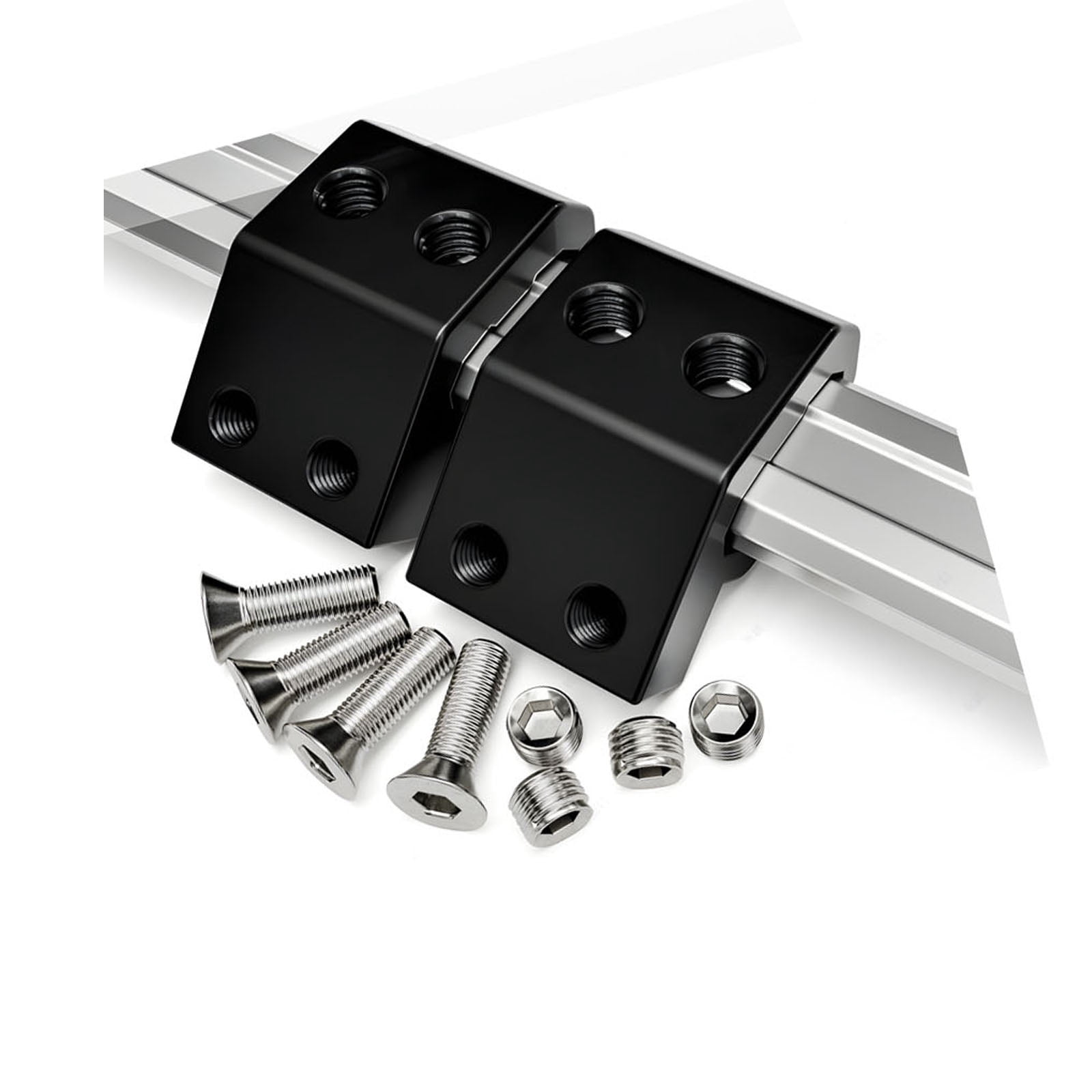 Compact Quick Install Rails Track Clamps Brackets Support Holders ...