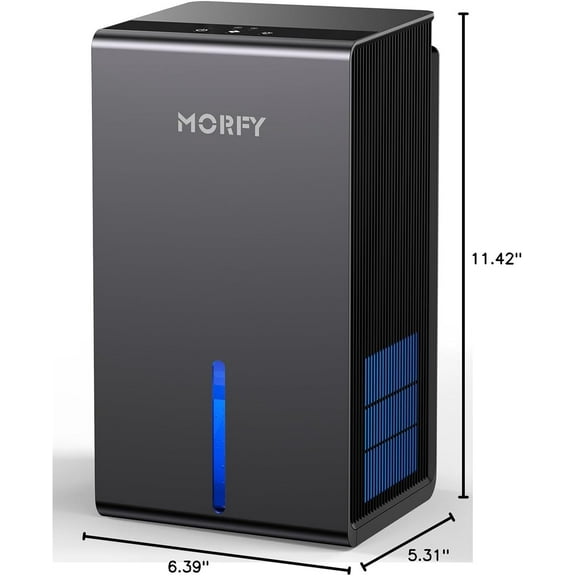 Compact Quiet Dehumidifier for Bedroom Bathroom RV with Auto Shut Off, Small Room Humidity Control