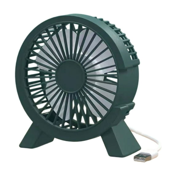 Compact Quiet Desktop Fan with Adjustable Speed, Portable USB-Powered Personal Cooler with Foldable Hook, Non-Slip Base, and Easy Clean Design for Home, Office, Travel, and Workspace