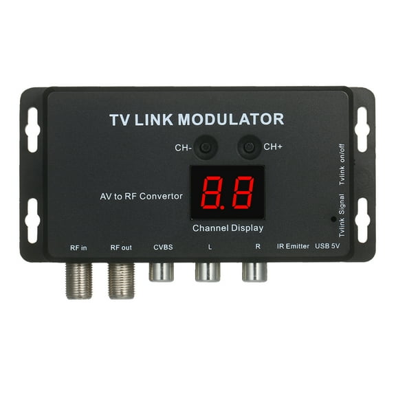 Compact RF Modulator Av TVLINK Modulator AV to RF Convertor & IR Extender RF Modulator