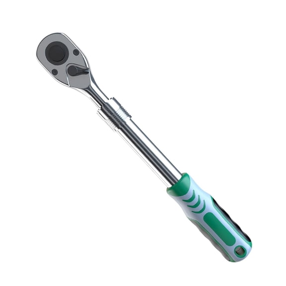 Compact Ratcheting Spanner 90 Teeth Accuracy Swivels Head Nonslip Handle Mechanical Maintenance Tool