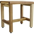 thumbnail image 1 of Compact Rectangular Teak Shower or Outdoor Bench in Natural Finish, 1 of 1