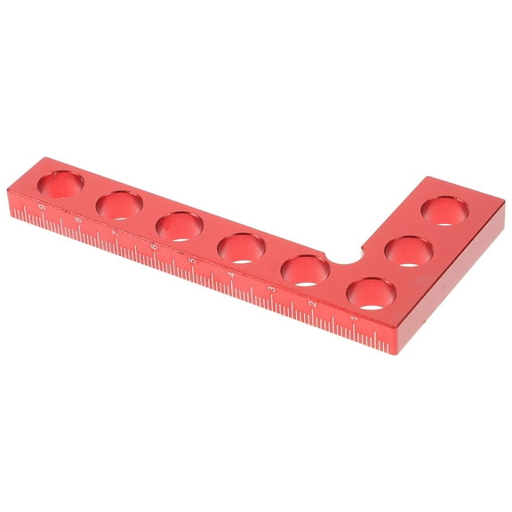 Compact Red Carpenter Square Measuring Tool with Aluminum Alloy Material