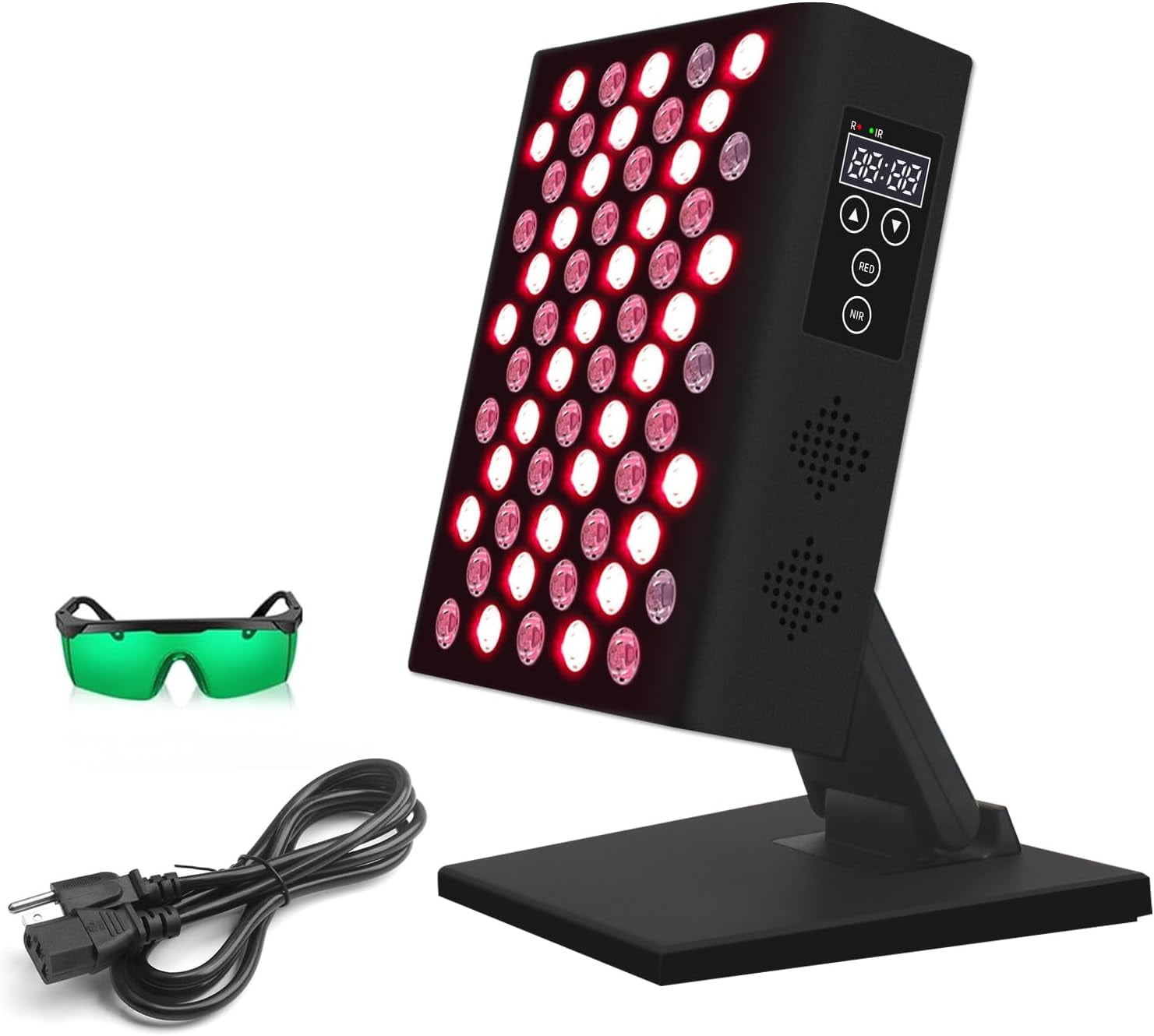Compact Red Light Panel for Face and Body, 3-Mode Infrared Light Device with Stand for Targeted At-Home Wellness
