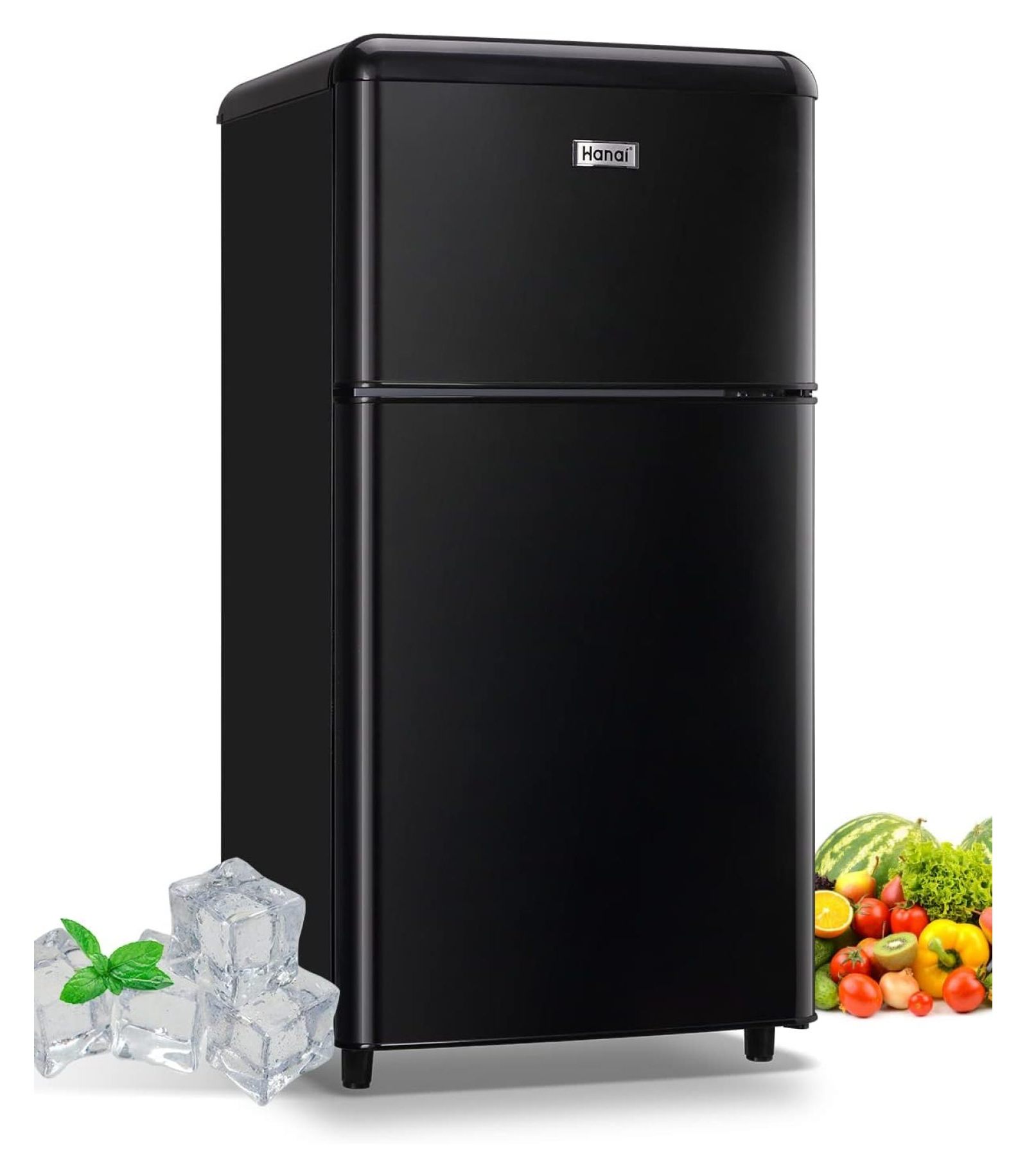 Compact Refrigerator 3.5 Cu.Ft Mini Fridge With Freezer 2 Door Mini