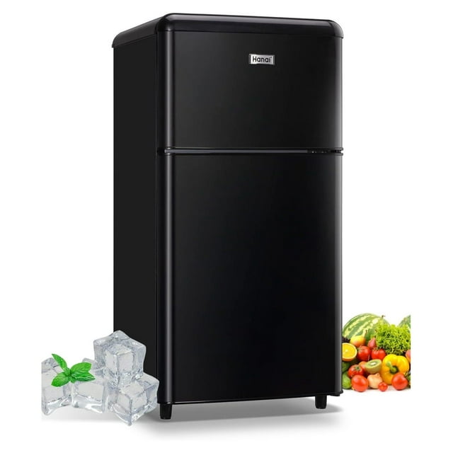 Compact Refrigerator 3.5 Cu.Ft Mini Fridge With Freezer 2 Door Mini