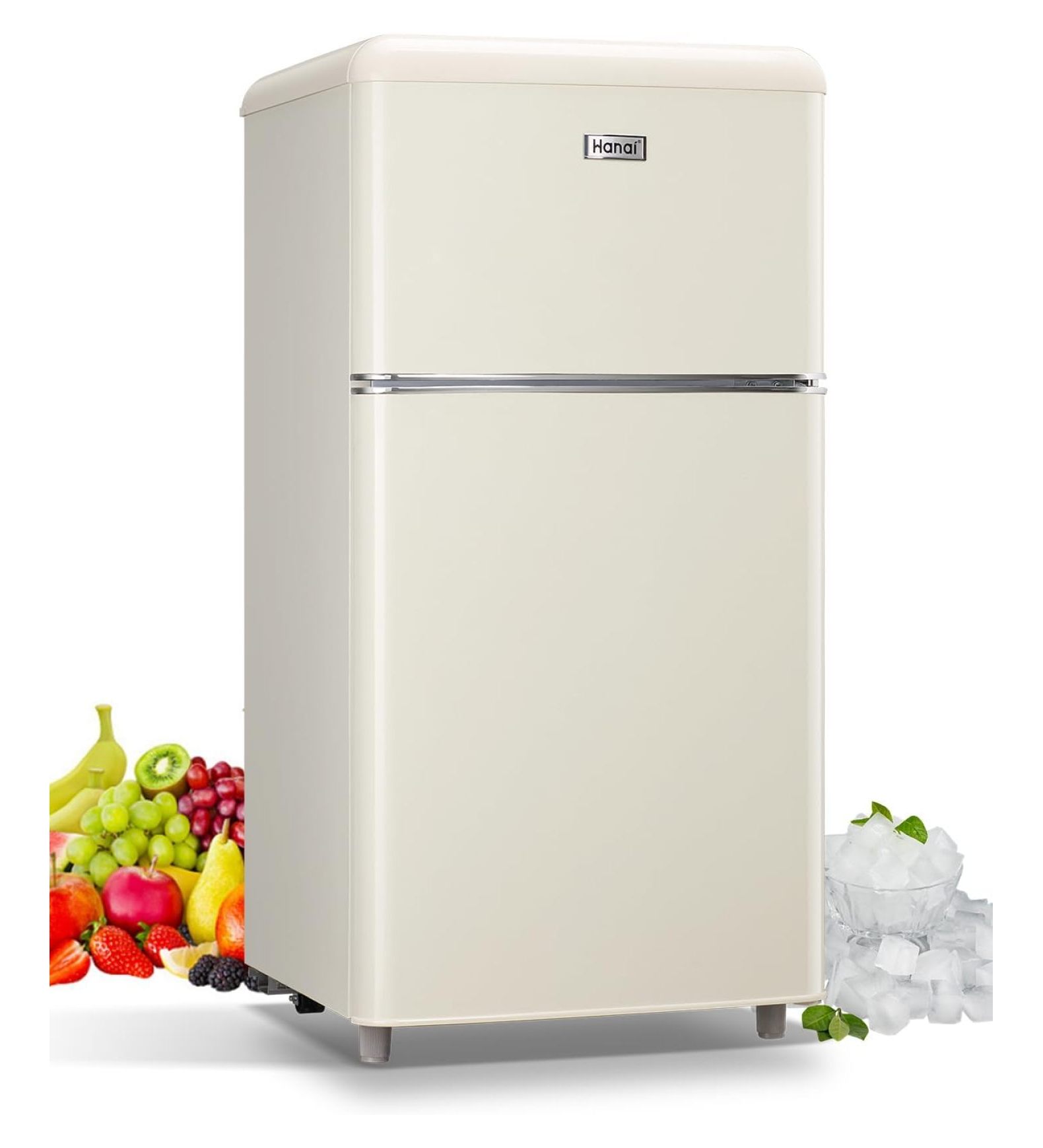 Compact Refrigerator 3.5 Cu.Ft Mini Fridge With Freezer 2 Door Mini