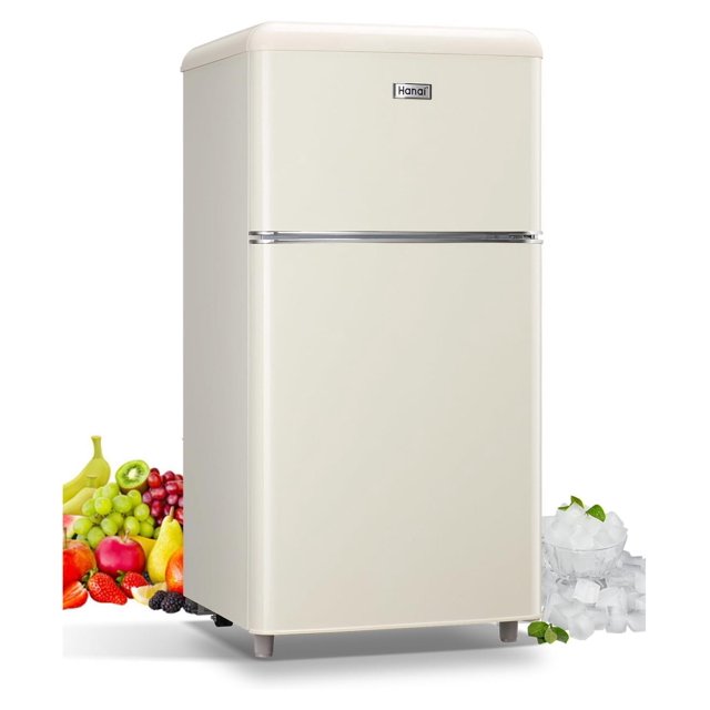 Compact Refrigerator 3.5 Cu.Ft Mini Fridge With Freezer 2 Door Mini
