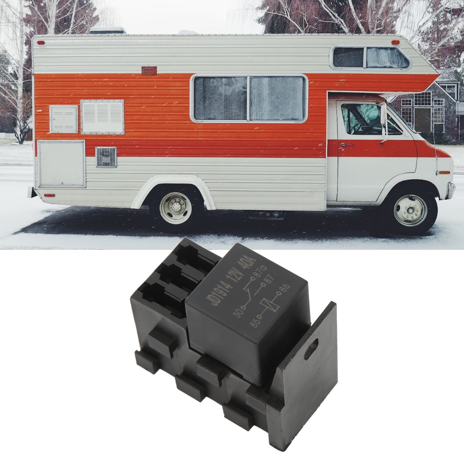 Compact Relay Box Block, 5,Pin, Durable ABS Construction, Complete Kit ...