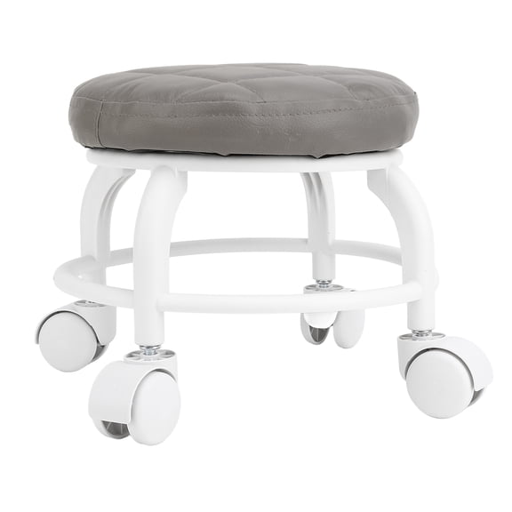Compact Rolling Stool: 300lb Capacity, Low Height, Versatile For Garage, Office Home Use