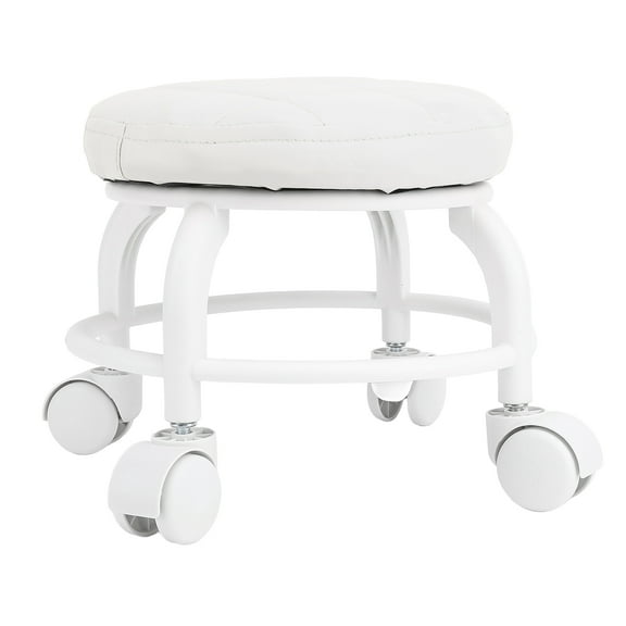Compact Rolling Stool: 300lb Capacity, Low Height, Versatile For Garage, Office Home Use