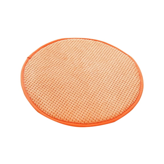 Compact Round Cushion 13in Diameter All-Season Flock Support Non-Slip Stool Pad Home Office Meditation Accent