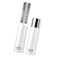 Compact Round Hair Brush Portable Travel Design Silicone Bristles ABS ...