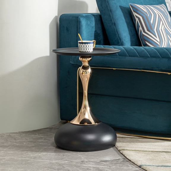 Compact Round Table | Ideal for Bedrooms and Offices | Easy Assembly, Nice Aesthetic