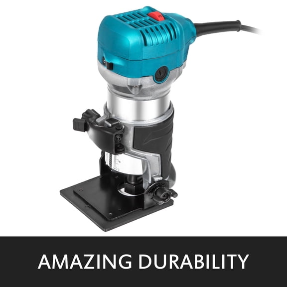 Compact Router 1.25HP Fixed Base Plunge Base Tilt Base Variable Speed Wood Router Kit Max Torque 30000RPM 800W for Woodworking Furniture Manufacturing