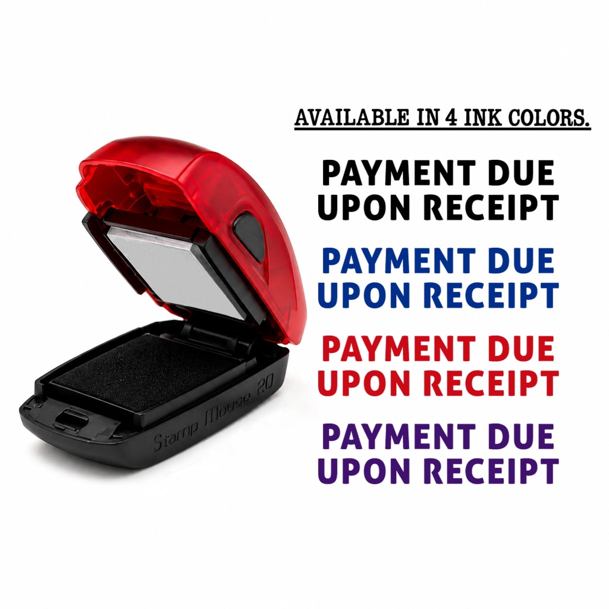 Compact Self Inking Stamp PAYMENT DUE UPON RECEIPT for Business Office ...