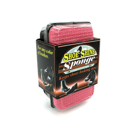 Compact Shoe Shine Sponge with High Quality Shine Formula for Leather, Imitation Leather Shoes, Restores Luster, Brilliance, Convenient, Instant Shine for Footwear Maintenance and Confidence, Black