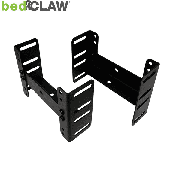 Compact Short Steel Bolt-On Bed Rails for Headboard/Footboard Storage/Display