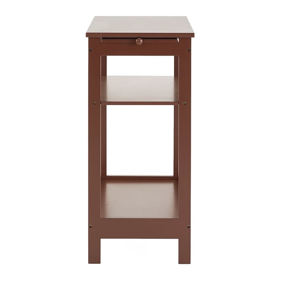 Side Table with Extension Shelf