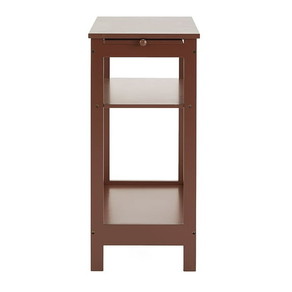 Side Table with Extension Shelf