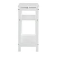 thumbnail image 1 of Side Table with Extension Shelf - White, 1 of 14
