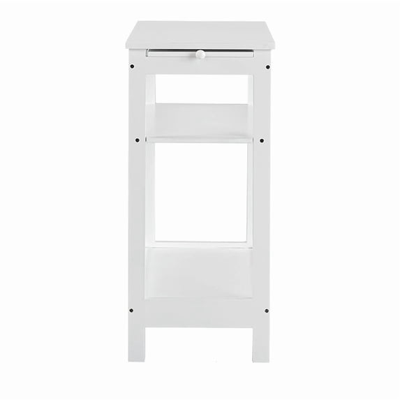 Side Table with Extension Shelf