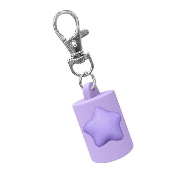 Compact Silicone Lipgloss Holder with Design, Yellow/White Options for Phone Purse Keys Decoration