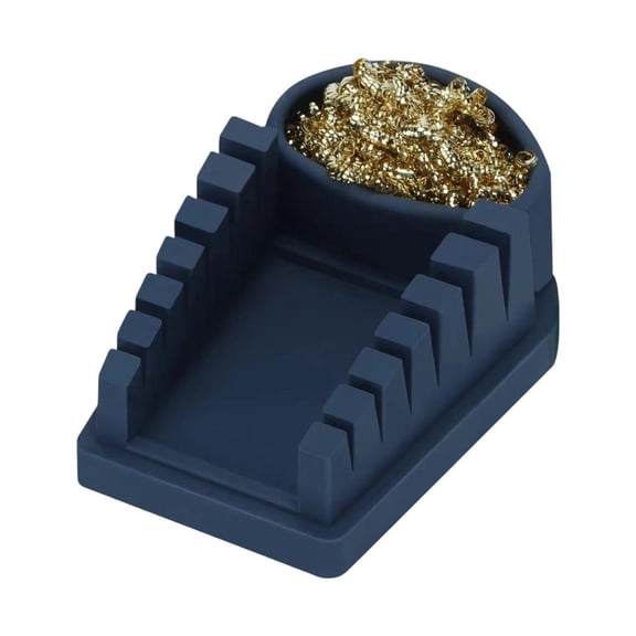 Compact Silicone Soldering Station Featuring 6 Grooves For Stable Wire Positioning And Work Area