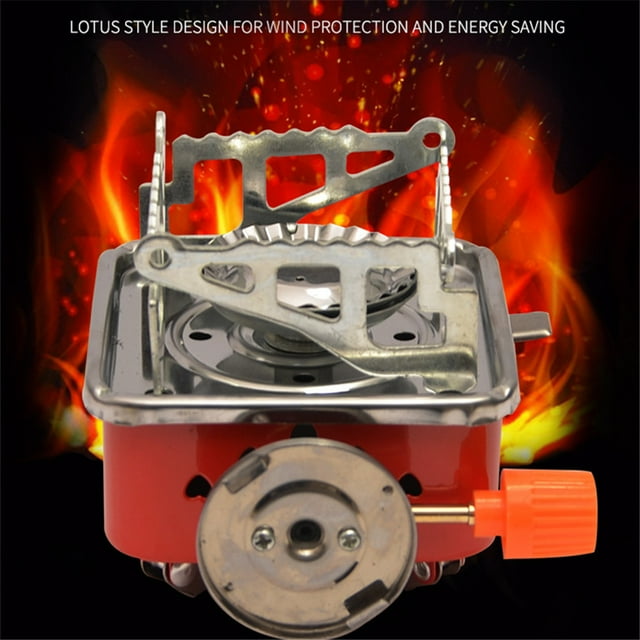 Compact Single Burner Butane Stove For Outdoor Camping Backpacking