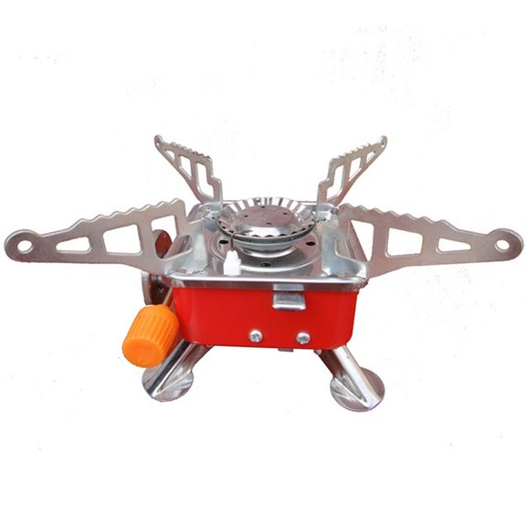 Compact Single Burner Butane Stove for Outdoor Camping Backpacking Hiking and Emergency Preparedness Portable Gas Stove with Precise Flame Control and Carry Case