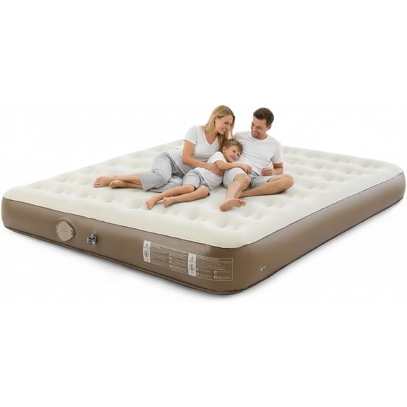 Compact  Size Air Mattress with Built-in USB Rechargeable Pump, 992 lbs Max Support Inflatable Mattresses, Blow up Mattress Air Bed for , Camping, Guests, Travel