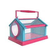 Compact Size Foldable Mesh Nature Observation Box, Portable Habitat Cage With Handle And Magnifier For Nature Learning