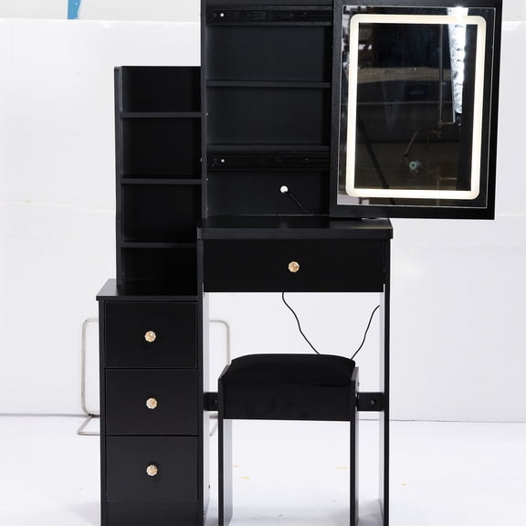 Compact - Sized - Touch - controlled Sliding LED Mirror - For Tight Spaces - Inspection on Each Board