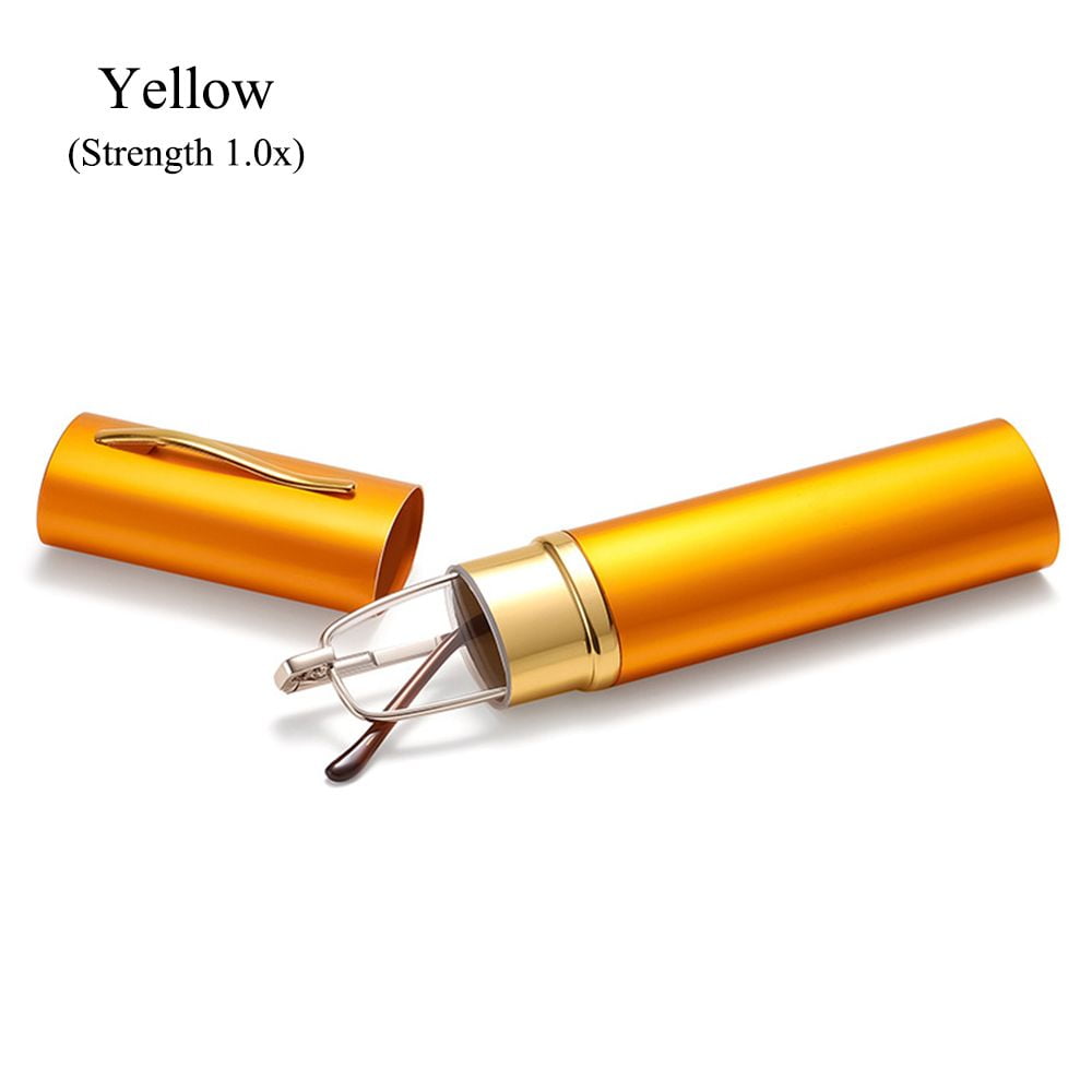 Compact Slim Antiblue light Lightweight with Pen Clip Tube Case